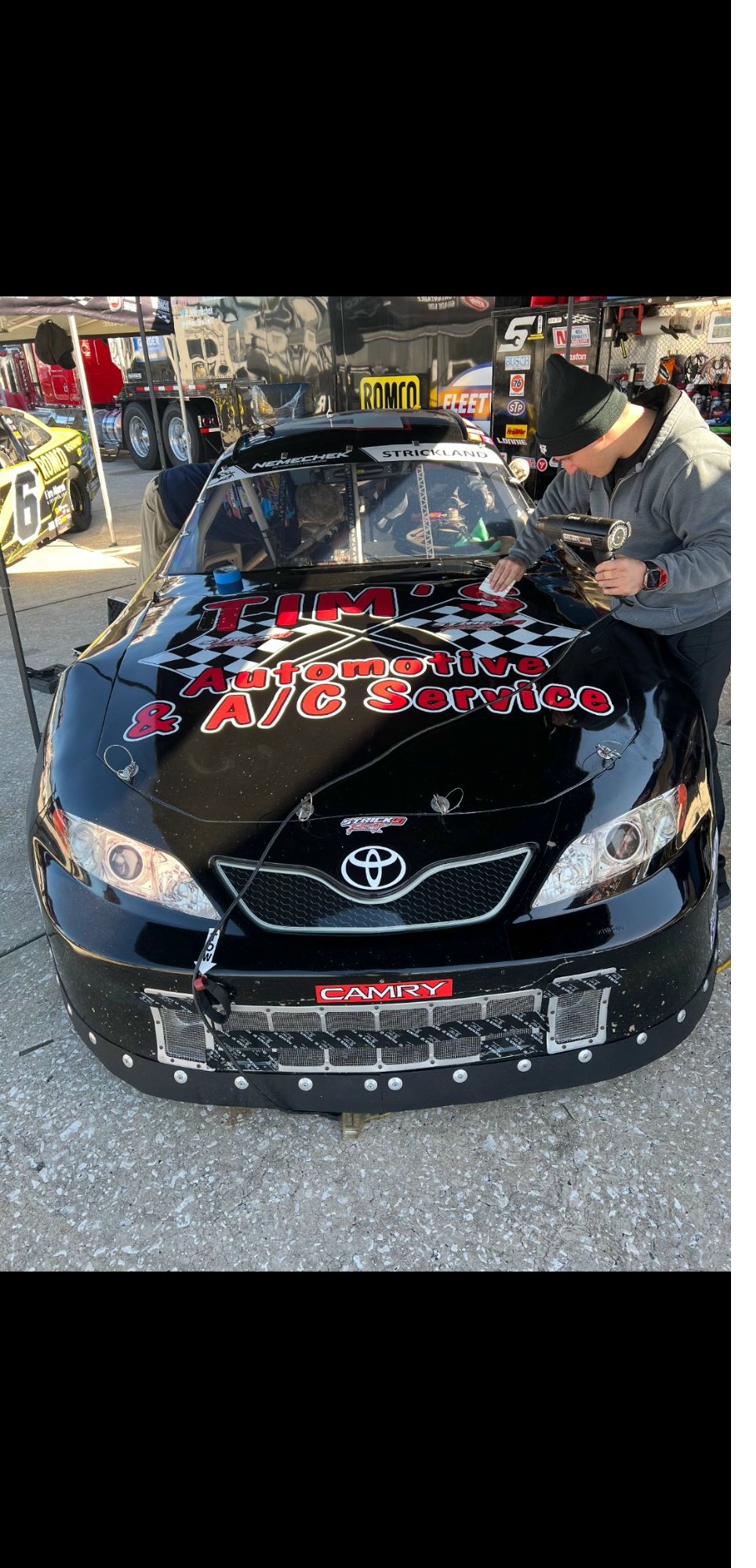 1954 Corvette and 1957 Thunderbird at Tim's Automotive Vero Beach